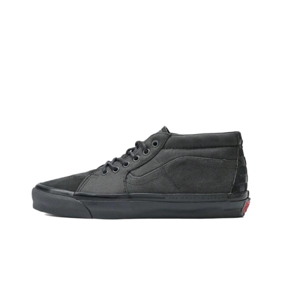 Vans Shoes Authentic - Vans ミッドトップ スケートボードシューズ ユニセックス ブラック VN000E7JM8M