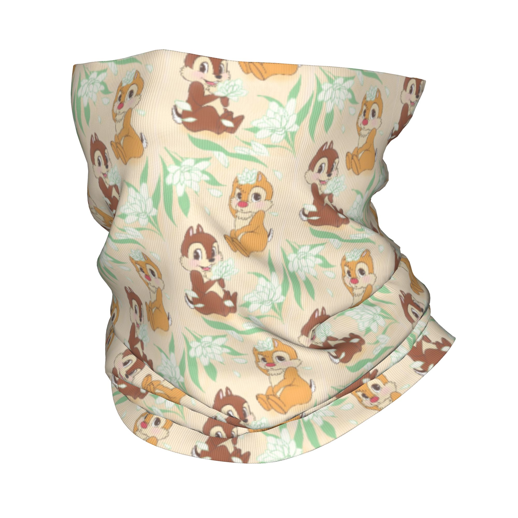 Neck Warmer Tube - カスタムキュートC-チップとD-デールバンダナネックウォーマー女性男性冬スキーチューブスカーフゲイターアニメーションフェイスカバー