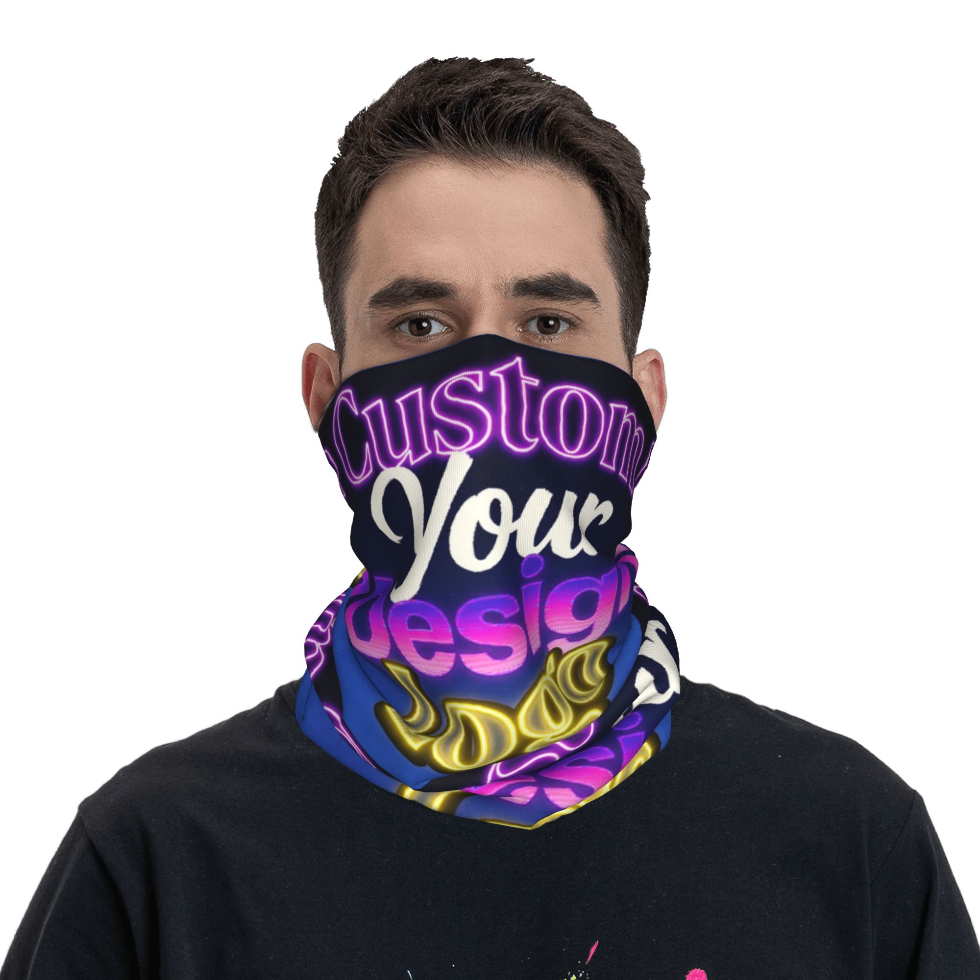 カスタムカスタムあなたのデザインロゴバンダナネックウォーマー - Neck Warmer Tube のレビューと価格