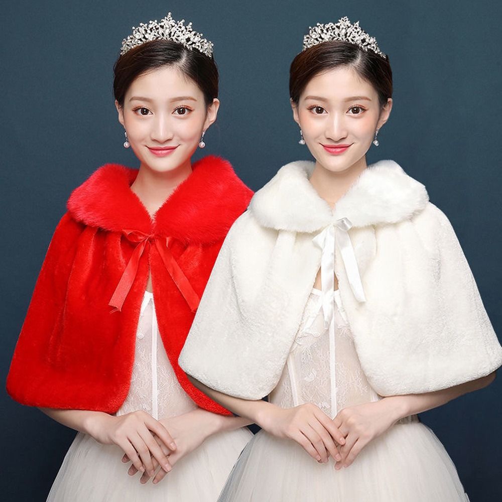 ホワイトレディースウィンターシックンプラッシュラップストール - Stole Wedding Shawl のレビューと価格