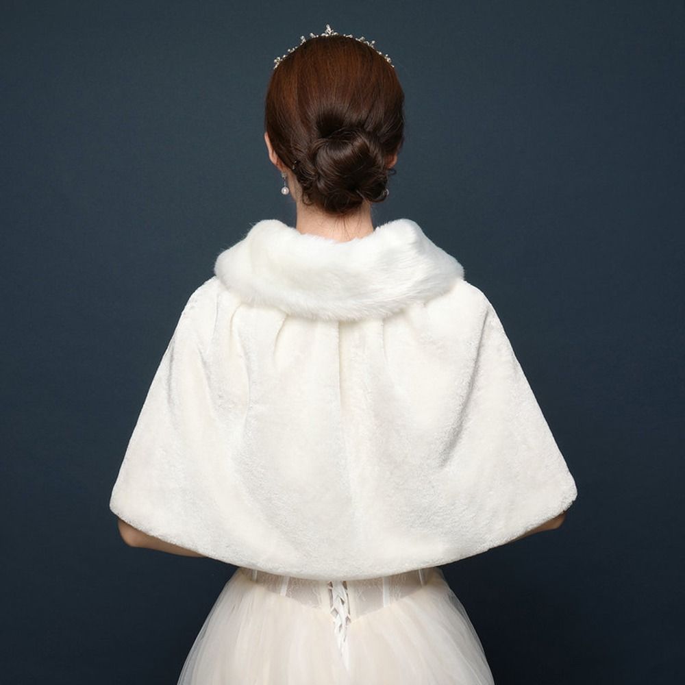ホワイトレディースウィンターシックンプラッシュラップストール - Stole Wedding Shawl のレビューと価格