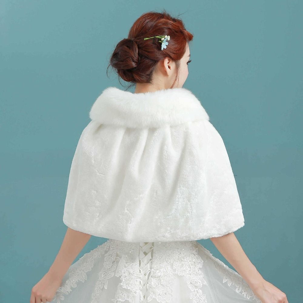ホワイトレディースウィンターシックンプラッシュラップストール - Stole Wedding Shawl のレビューと価格