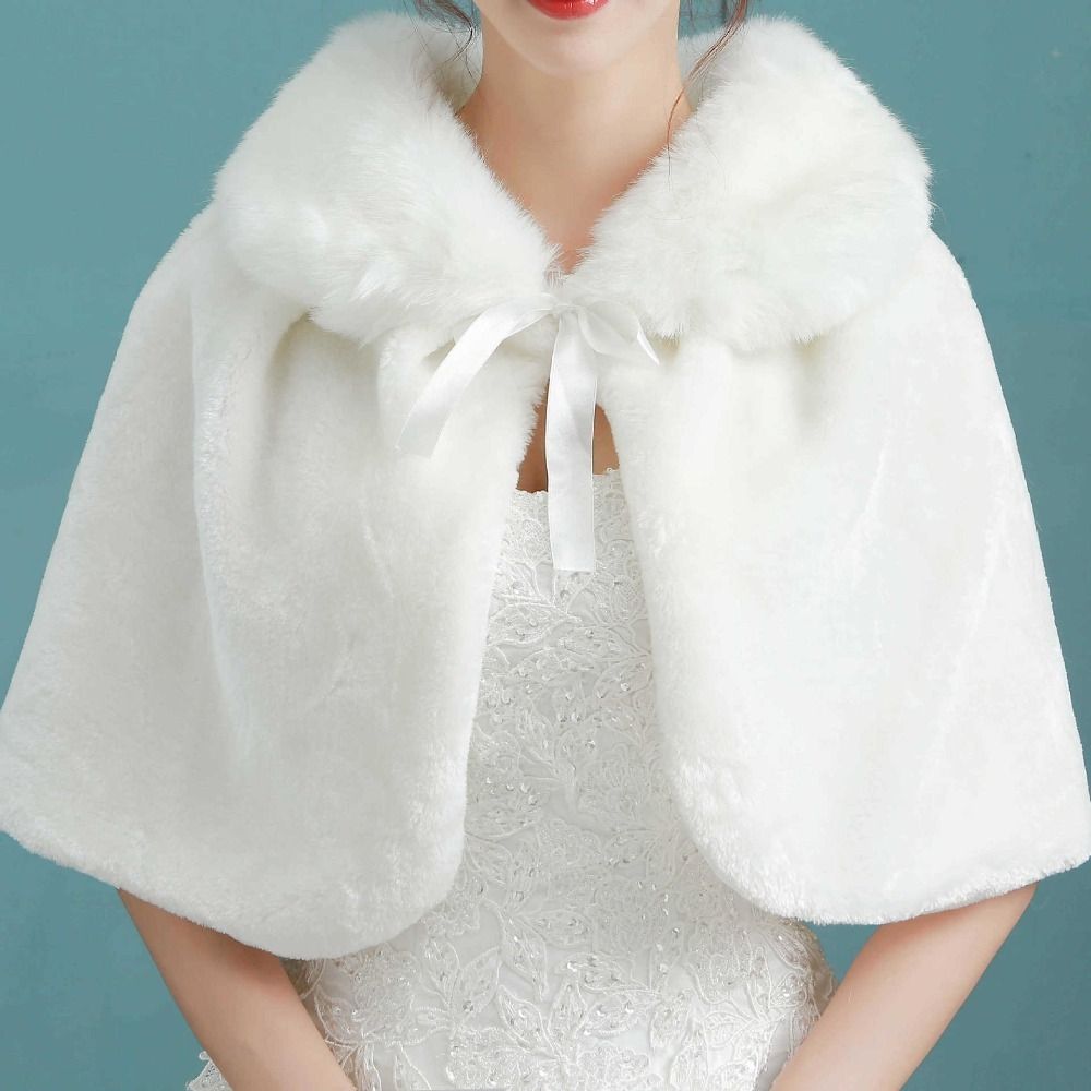 ホワイトレディースウィンターシックンプラッシュラップストール - Stole Wedding Shawl のレビューと価格
